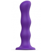 Фиолетовая насадка Strap-On-Me Dildo Geisha Balls size XL - Strap-on-me - купить с доставкой в Рыбинске