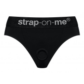 Черные трусики для насадок Heroine Lingerie Harness - size S - Strap-on-me - купить с доставкой в Рыбинске