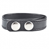 Кольцо на пенис SNAP COCK RING из искусственной кожи на клепках - BlueLine - в Рыбинске купить с доставкой