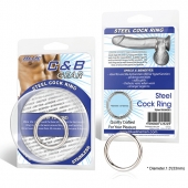 Стальное эрекционное кольцо STEEL COCK RING - 3.5 см. - BlueLine - в Рыбинске купить с доставкой