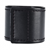 Хомут-утяжка для мошонки из искусственной кожи на липучке VELCRO BALL STRETCHER- 4 см. - BlueLine - в Рыбинске купить с доставкой