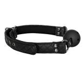 Черный кляп-шарик BALL GAG DIAMOND - Dream Toys - купить с доставкой в Рыбинске
