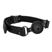 Черный кляп-шарик BALL GAG DIAMOND - Dream Toys - купить с доставкой в Рыбинске
