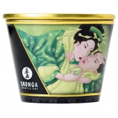 Массажная свеча Exotic Green Tea с ароматом зелёного чая - 170 мл. - Shunga - купить с доставкой в Рыбинске