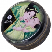 Массажная свеча Exotic Green Tea с ароматом зелёного чая - 30 мл. - Shunga - купить с доставкой в Рыбинске