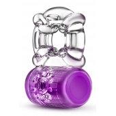 Фиолетовое эрекционное виброкольцо Pleaser Rechargeable C-Ring - Blush Novelties - в Рыбинске купить с доставкой