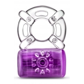 Фиолетовое эрекционное виброкольцо One Night Stand Vibrating C-Ring - Blush Novelties - в Рыбинске купить с доставкой