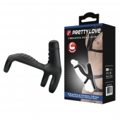 Черная вибронасадка на пенис Vibrating Penis Sling - Baile - в Рыбинске купить с доставкой