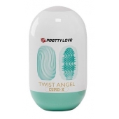 Бирюзовый мастурбатор-яйцо Twist Angel - Baile - в Рыбинске купить с доставкой