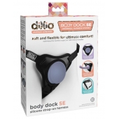 Черные трусики для страпона Body Dock SE на регулируемых ремнях - Pipedream - купить с доставкой в Рыбинске