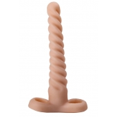 Спиралевидный телесный плаг - 15 см. - LOVETOY (А-Полимер)