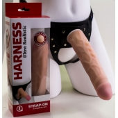 Насадка-фаллос в комплекте с трусиками Harness - 21,6 см. - LOVETOY (А-Полимер) - купить с доставкой в Рыбинске
