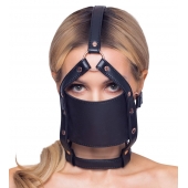Черный намордник с кляпом-шаром Head Harness With A Gag - Orion - купить с доставкой в Рыбинске