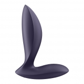 Фиолетовый анальный вибростимулятор Power Plug - Satisfyer - в Рыбинске купить с доставкой
