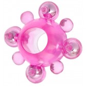 Эрекционное кольцо c бусинками - Toyfa Basic - в Рыбинске купить с доставкой