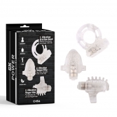 Набор из 3 прозрачных эрекционных колец с вибрацией Teasers Ring Kit - Chisa - в Рыбинске купить с доставкой