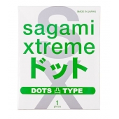 Презерватив Sagami Xtreme Type-E с точками - 1 шт. - Sagami - купить с доставкой в Рыбинске