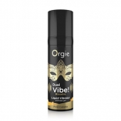 Съедобный гель Dual Vibe Pina Colada с эффектом вибрации и вкусом коктейля пина колада - 15 мл. - ORGIE - купить с доставкой в Рыбинске