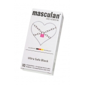 Ультрапрочные презервативы Masculan Ultra Safe Black - 10 шт. - Masculan - купить с доставкой в Рыбинске