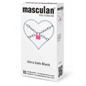 Ультрапрочные презервативы Masculan Ultra Safe Black - 10 шт. - Masculan - купить с доставкой в Рыбинске
