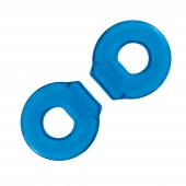 Комплект из двух колец для пениса 2-Pack Ultra-Stretch Stamina Endurance Ring - BlueLine - в Рыбинске купить с доставкой