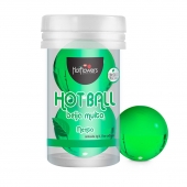 Лубрикант на масляной основе Hot Ball Beija Muito с ароматом мяты (2 шарика по 3 гр.) - HotFlowers - купить с доставкой в Рыбинске