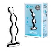 Стальной анальный фаллоимитатор для простаты Stainless Steel Anal Beads - 13 см. - b-Vibe - в Рыбинске купить с доставкой