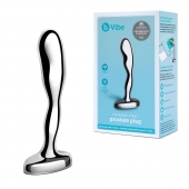 Стальной стимулятор простаты Stainless Steel Prostate Plug - 11,5 см. - b-Vibe - в Рыбинске купить с доставкой