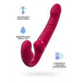 Малиновый безремневой страпон Lapis - 23 см. - Lovense - купить с доставкой в Рыбинске
