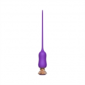 Фиолетовый тонкий стимулятор Nipple Vibrator - 23 см. - I-MOON - купить с доставкой в Рыбинске