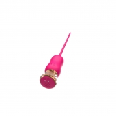 Розовый тонкий стимулятор Nipple Vibrator - 23 см. - I-MOON - купить с доставкой в Рыбинске