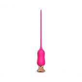 Розовый тонкий стимулятор Nipple Vibrator - 23 см. - I-MOON - купить с доставкой в Рыбинске
