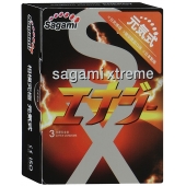 Презервативы Sagami Xtreme ENERGY с ароматом энергетика - 3 шт. - Sagami - купить с доставкой в Рыбинске