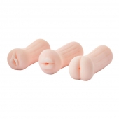Набор из 3 мастурбаторов The Girl Next Door Tina - Dream Toys - в Рыбинске купить с доставкой