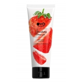 Лубрикант на водной основе OYO Aroma Gel Strawberry с ароматом клубники - 75 мл. - OYO - купить с доставкой в Рыбинске