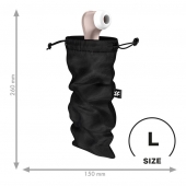 Черный мешочек для хранения игрушек Treasure Bag L - Satisfyer - купить с доставкой в Рыбинске