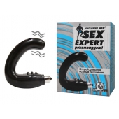 Чёрный массажёр простаты серии Sex Expert - Sex Expert - в Рыбинске купить с доставкой