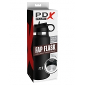 Черный мастурбатор в виде бутылки Fap Flask - Pipedream - в Рыбинске купить с доставкой