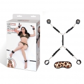 Леопардовая фиксация на матрас для рук и ног Classic Bedspreader - Lux Fetish - купить с доставкой в Рыбинске