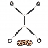 Леопардовая фиксация на матрас для рук и ног Classic Bedspreader - Lux Fetish - купить с доставкой в Рыбинске
