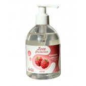 Лубрикант на водной основе Love Protection Raspberry с ароматом малины - 300 мл. - Lola Games - купить с доставкой в Рыбинске