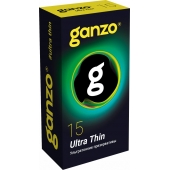 Прозрачные ультратонкие презервативы Ganzo Ultra thin - 15 шт. - Ganzo - купить с доставкой в Рыбинске