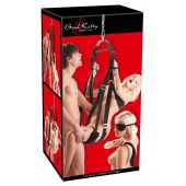 Черные секс-качели из широких ремней - Orion - купить с доставкой в Рыбинске