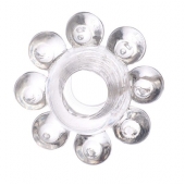 Прозрачное гелевое эрекционное кольцо-цветок - Toyfa Basic - в Рыбинске купить с доставкой