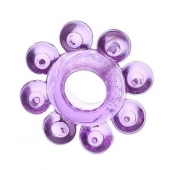 Мягкая фиолетовая гелевая насадка - Toyfa Basic - в Рыбинске купить с доставкой