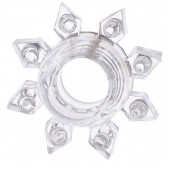 Прозрачное гелевое эрекционное кольцо-звезда - Toyfa Basic - в Рыбинске купить с доставкой