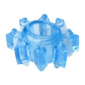 Голубая гелевая насадка-звезда - Toyfa Basic - в Рыбинске купить с доставкой