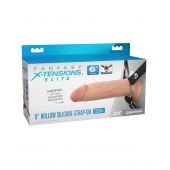 Полый страпон на ремнях 6’’ Hollow Silicone Strap-on - Pipedream - купить с доставкой в Рыбинске
