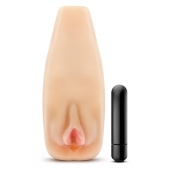 Мастурбатор-вагина с вибрацией Soft   Wet Natasha Realistic Beige Masturbator - Blush Novelties - в Рыбинске купить с доставкой