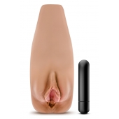 Маструбатор-вагина с вибрацией Soft   Wet Renata Realistic Tan Masturbator - Blush Novelties - в Рыбинске купить с доставкой